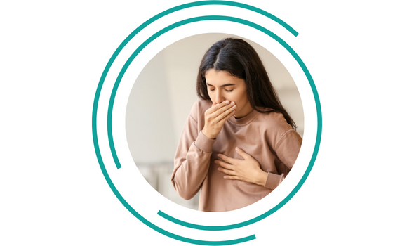A women is suffering from chronic cough