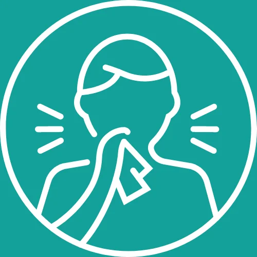 An icon of female showing the Nasal allergy